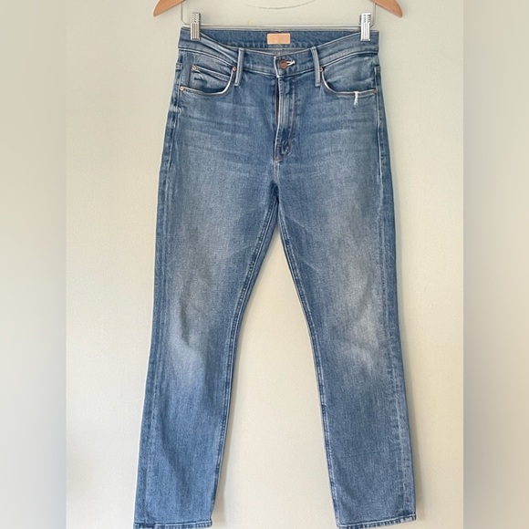 MOTHER The Mid Rise Dazzler Ankle Cut & Paste Womens Jeans - Picture 8 of 14